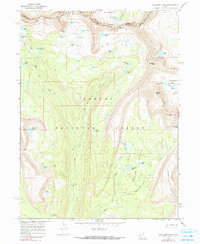 1967 Map of Explorer Peak, Duchesne County, UT — High-Res, 1990 Print ...